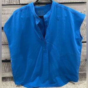 FIGS blue medium Rafaela scrub top